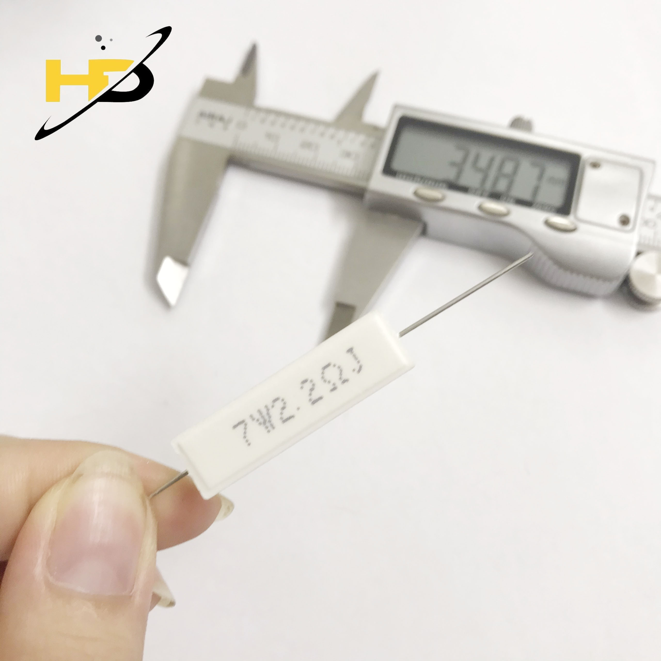 10 Chiếc Trở Sứ 7W 2.2R 5% Dáng Nằm Chân Đồng