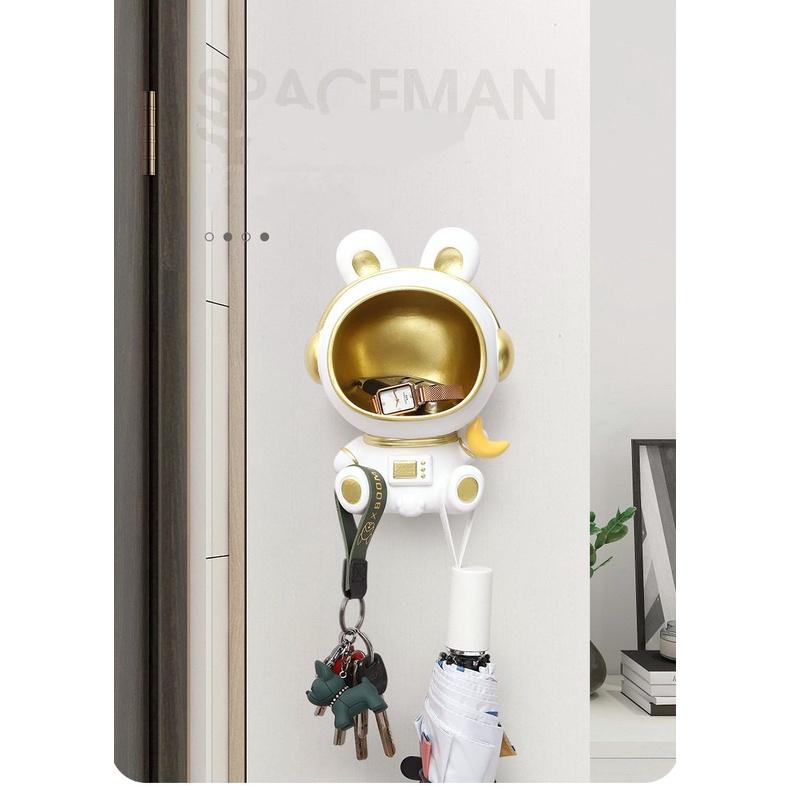 TƯỢNG MÈO PHI HÀNH GIA TREO TƯỜNG ĐỂ BÀN CATSPACE GIỮ ĐỒ TRANG TRÍ NHÀ CỬA ️ FREESHIP ️