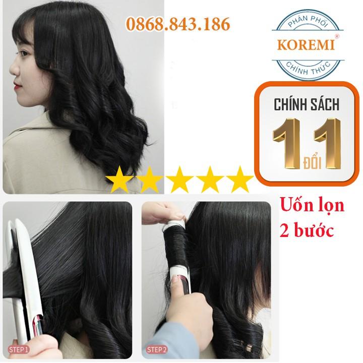 Máy kẹp tóc, duỗi tóc đa năng Uốn, Cúp HoT 2020 Koremi