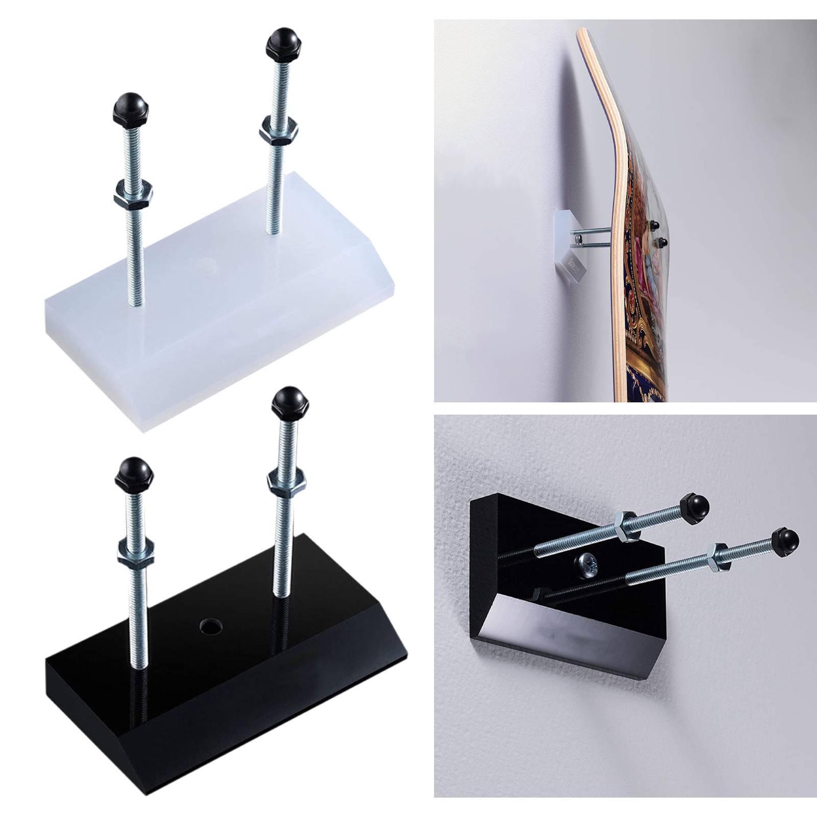 2pcs Skateboard Wall Mount Hanger Skis Snowboard Display Storage Holder