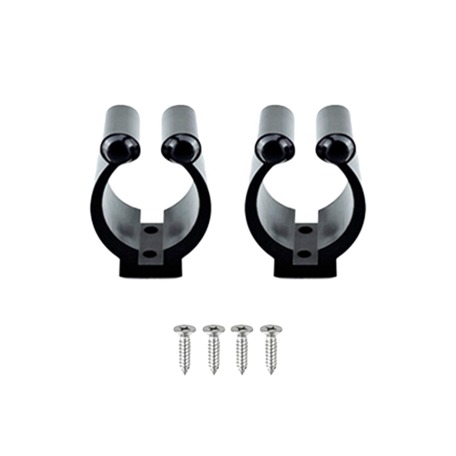 2Pcs Fishing Rod Storage Mounted Clamp Nylon Organizer Tackle Bracket Fishing Rod Rack Fishing Pole Holder for Types Rods