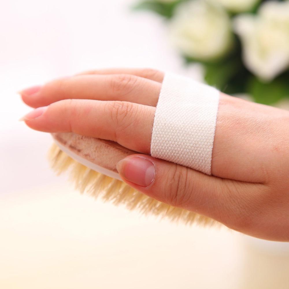 Bathing Brush Dry Skin Body Soft Natural Bristle SPA Brush Without Handle Wooden Bath Shower Brush SPA Exfoliating Body Brush