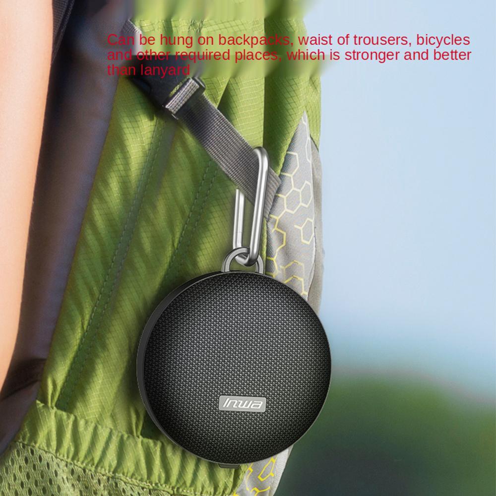 Loa không dây TWS Thẻ TF chống nước Loa di động tương thích Bluetooth gắn trên xe đạp Âm thanh nổi Tuổi thọ pin dài Âm nhạc Âm thanh Màu sắc: Đỏ