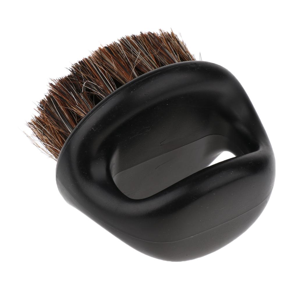 Portable Men's Beard Shaving Brush with Handle Round Mustache Modeling Tool for Men's Daily Shaving