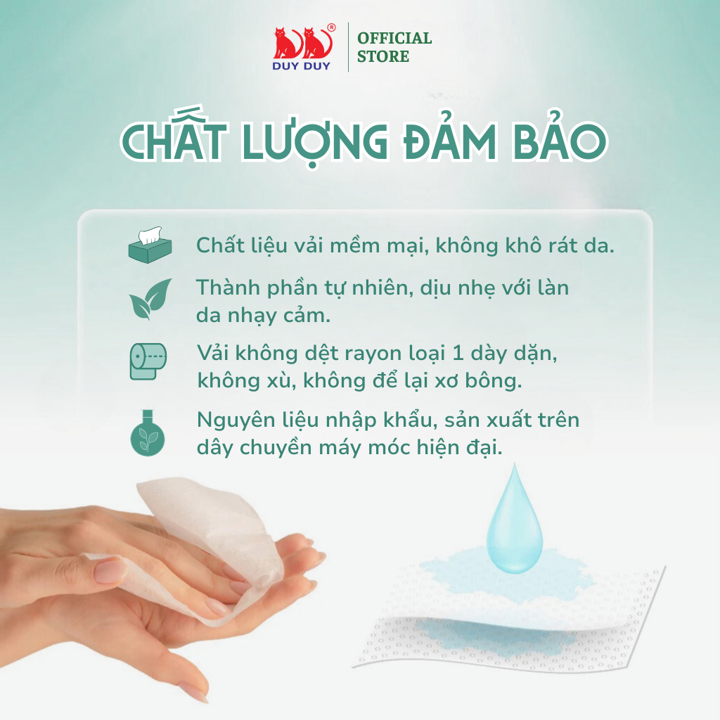 Combo 5 gói Khăn ướt cho bé Baby Mio vải không dệt rayon cao cấp 55 miếng (13.5x20cm) không paraben