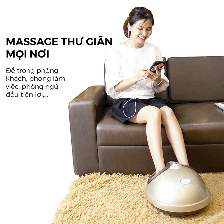 Máy massage chân con lăn siêu thông minh