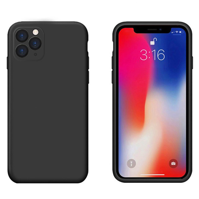 Ốp Lưng Silicone Dẻo Lót Nhung Nỉ Chống Sốc Dành Cho Các Dòng Điện Thoại iPhone 11 Pro - Hạn Chế Bám Vân Tay, Bảo Vệ Full Camera