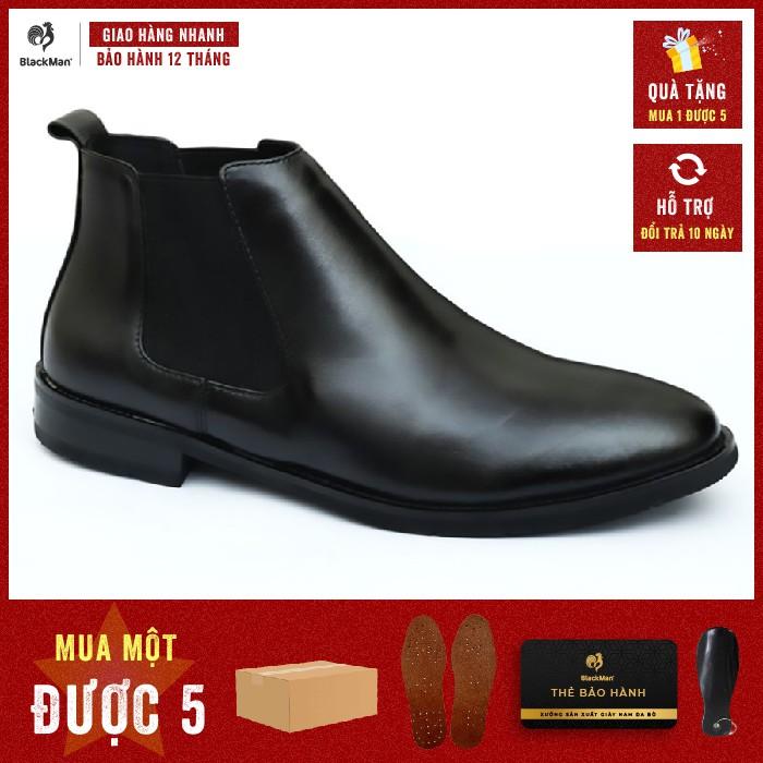 Giày Nam da bò nguyên tấm - Giày Cao Cổ Da Trơn-Chelsea Boots cho phái mạnh Mã GC45