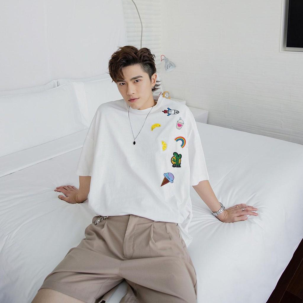 Áo thun Stee KOOK Unisex Áo thun nam tay lỡ màu đen va trắng aothununisex