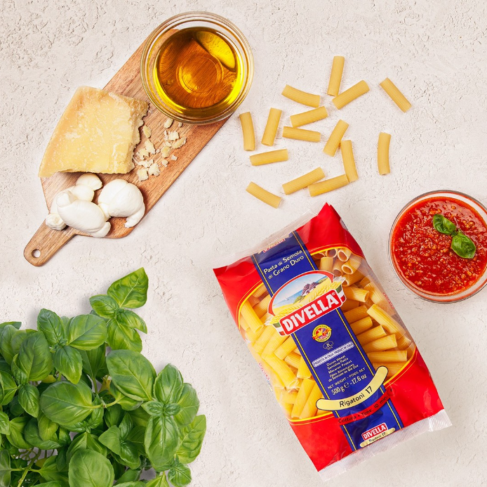 Nui Divella Rigatoni Số 17 (500g)