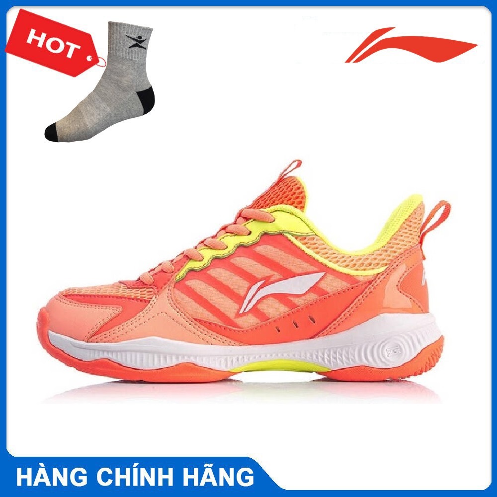 Giày cầu lông nữ Lining AYTQ028-3 hàng chính hãng - Tặng kèm tất Bendu chính hãng