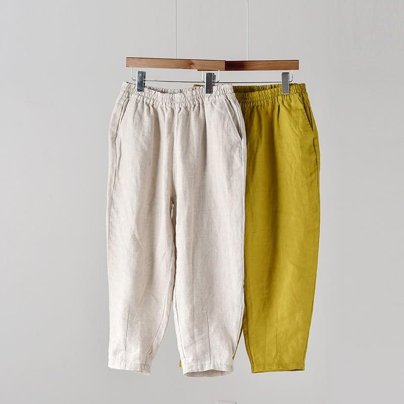 Quần Linen Baggy Nữ