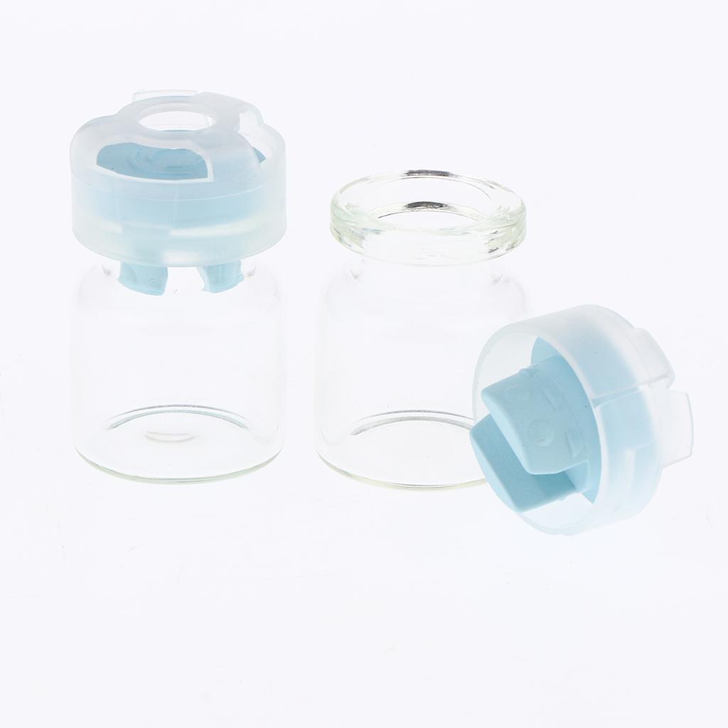 20Pcs Empty Sealed Sterile Vials Blue Lids