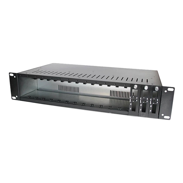 Khung Bắt Tủ Rack 19″ Cho 16 Cái Converter Quang