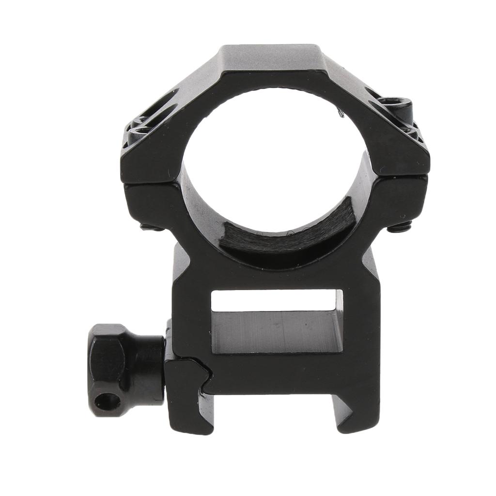 2x25.4mm 1" Scope Mount Rings Fits 20mm Dovetail Rail Flashlight High Profile