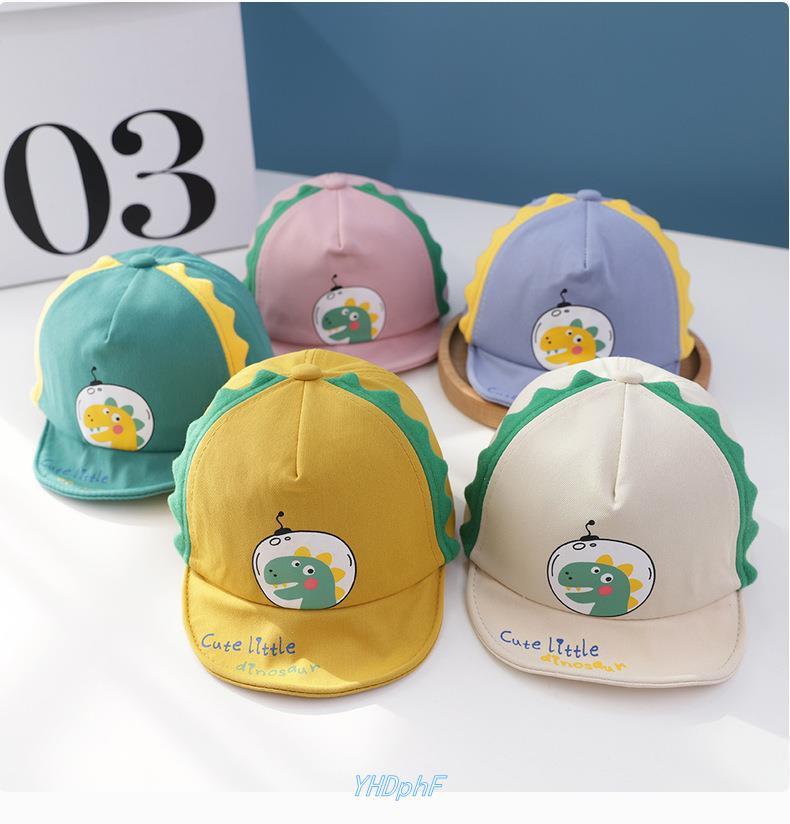 Mũ lưỡi trai cho bé trai bé gái mẫu Khủng long cute little-màu xanh da trời