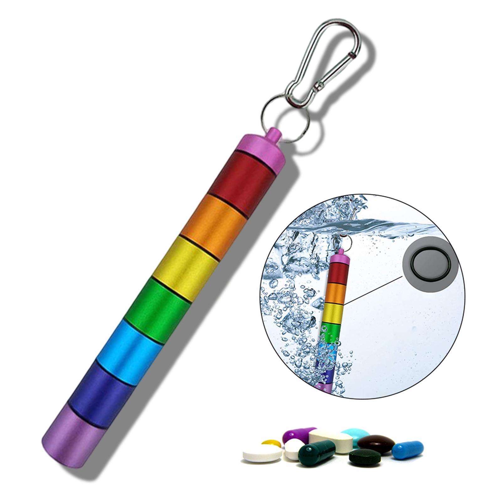 Case Small Aluminium Alloy Box Keychain Container for Outdoor