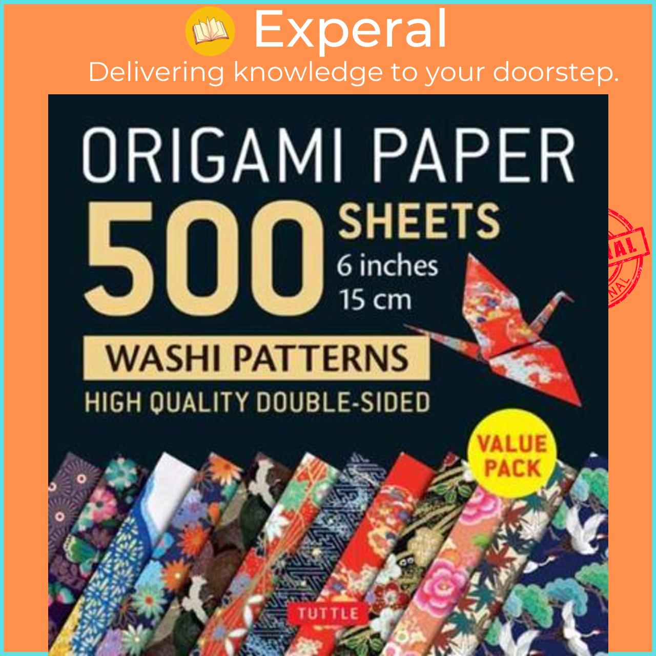 Hình ảnh Sách - Origami Paper 500 sheets Japanese Washi Patterns 6" (15 cm) : High-Q by Tuttle Publishing (US edition, paperback)