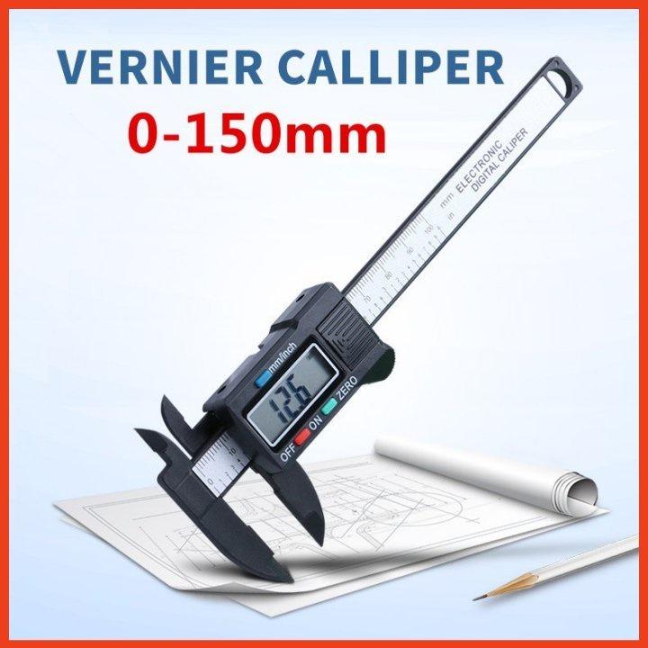 Thước Kẹp Điện Tử Đo Đường Kính Sợi Nhựa Carbon 150mm