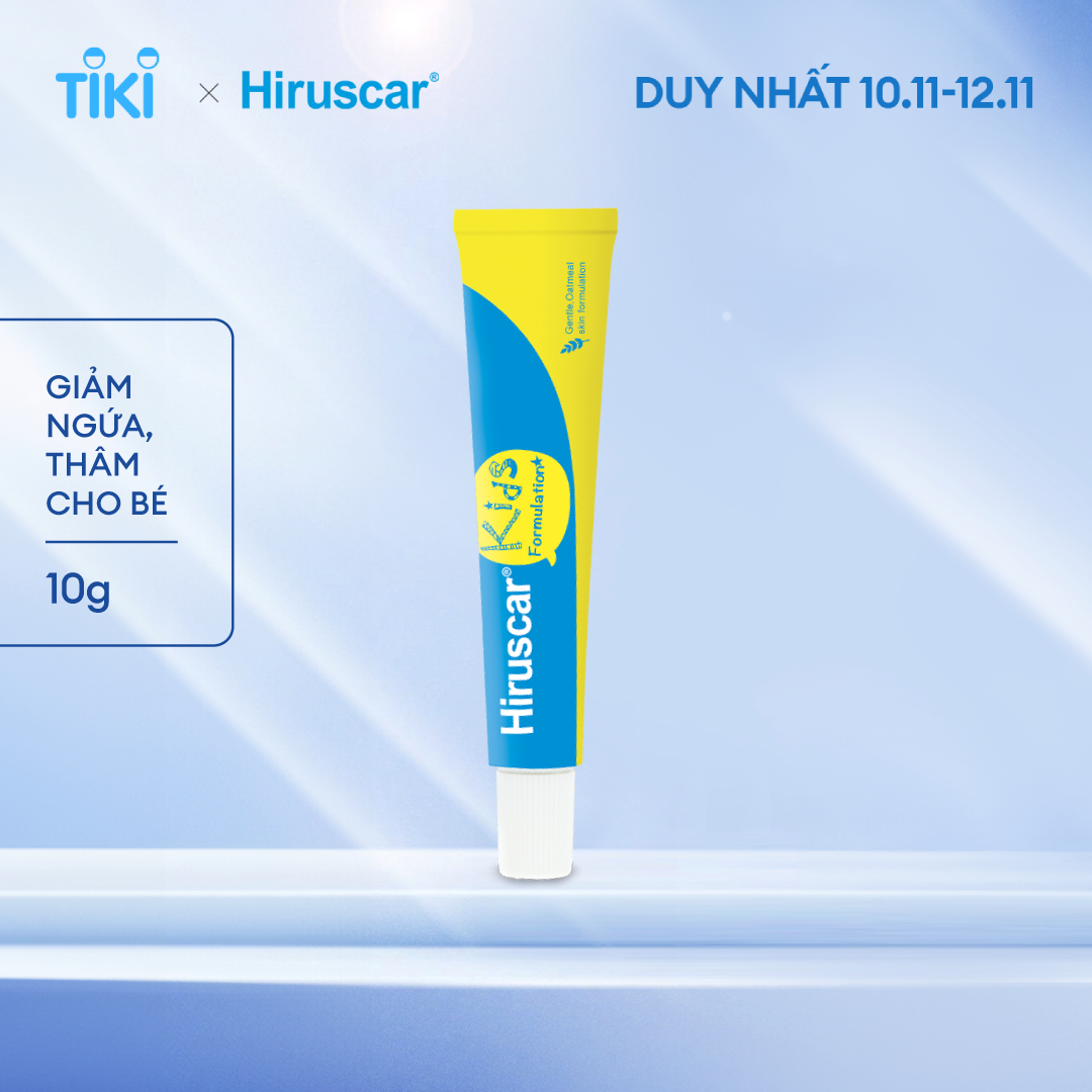 Gel Cải Thiện Sẹo Và Vết Thâm Ngứa Trẻ Em Hiruscar Kids 10G