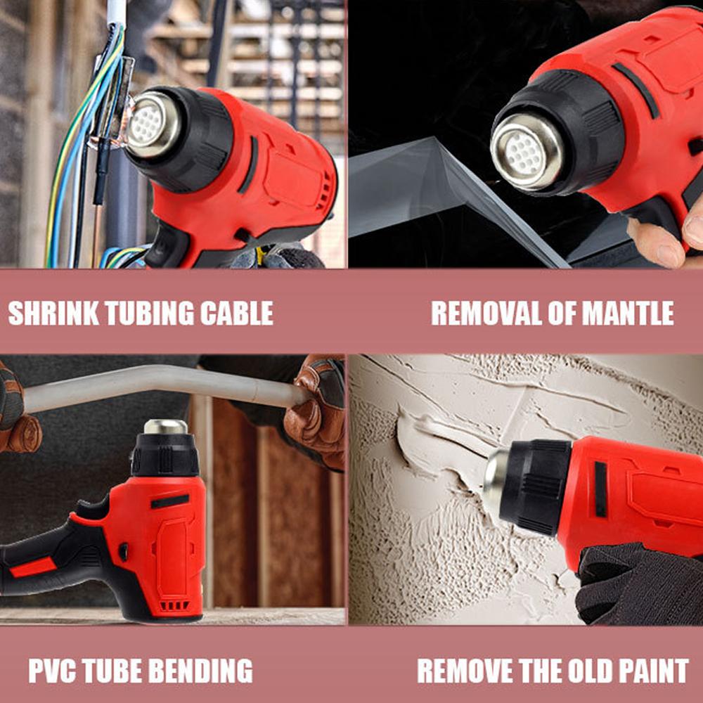 Cordless Handheld Hot Air Machine Lithium Rechargeable Heating Equipment Temperatures Adjustable Power Tool