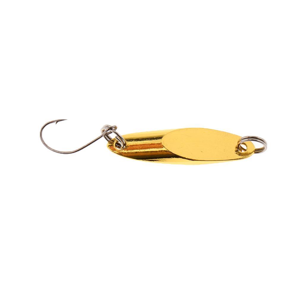 Hard Spoon Sequins Fishing Lures Metal Fishing Baits with Single Hook Durable for Sea Fishing