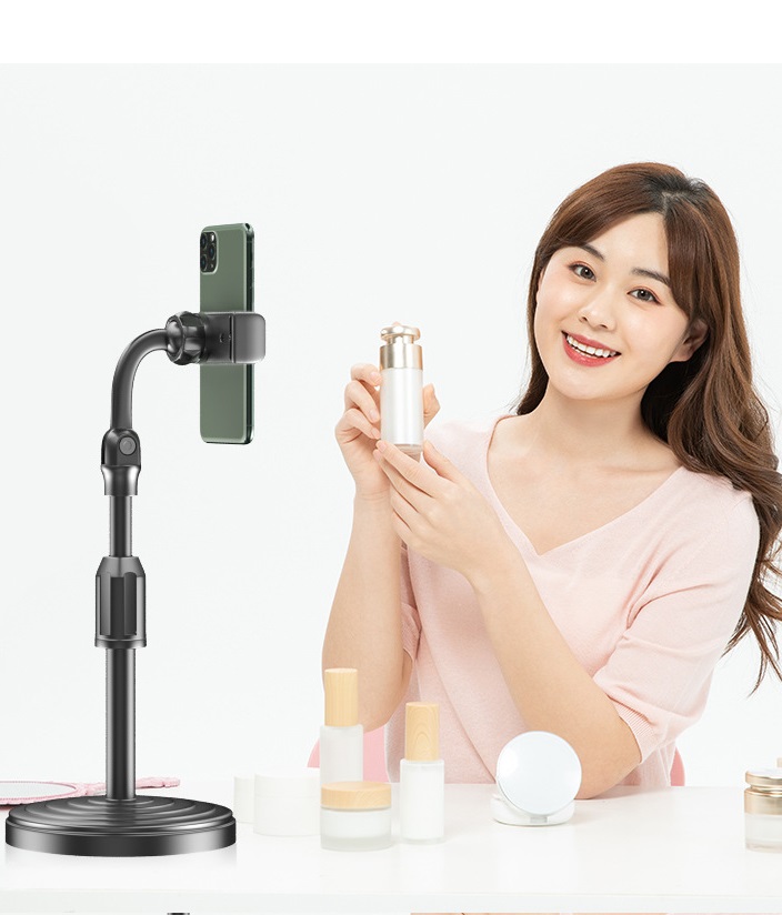 Giá đỡ điện thoại đa năng, kẹp điện thoại có chân đế tiện dụng xoay 270 độ, live stream, giải trí