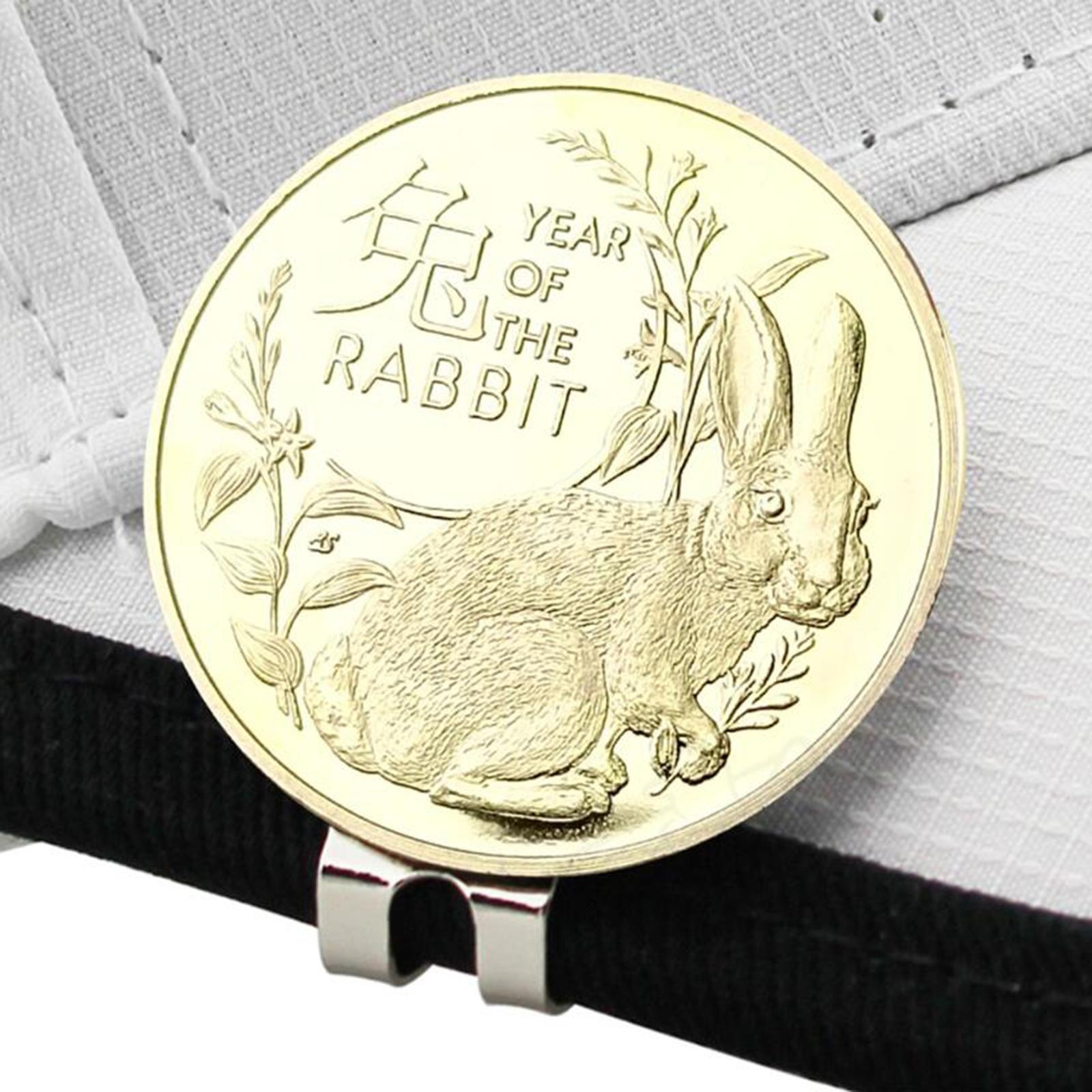 Removable Golf Ball Marker Golfer Men with Hat Clip