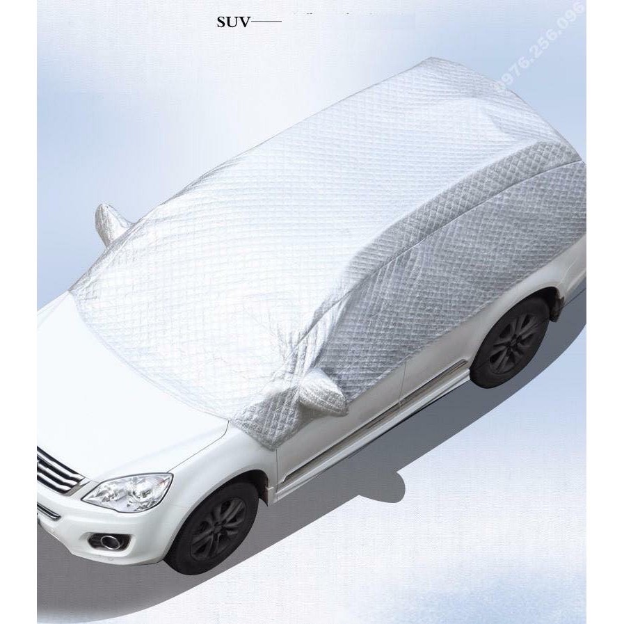 Bạt phủ che nóc ô tô xe hơi 3 lớp tráng nhôm cách nhiệt chống nóng chống xước chống mưa chống bụi xe 7 chỗ - SUV