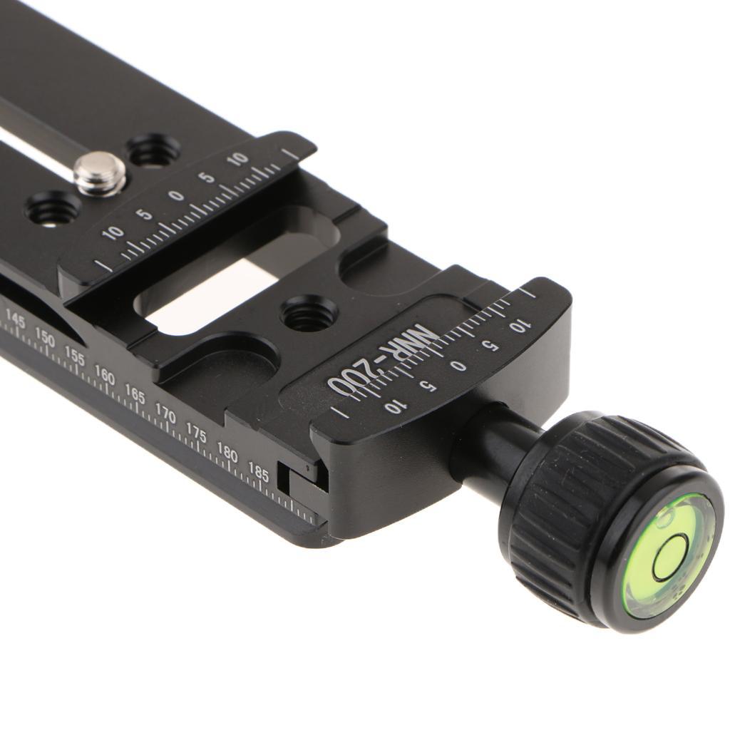 200mm Nodal Slide Rail Quick Release Plate Clamp for Panoramic Arca