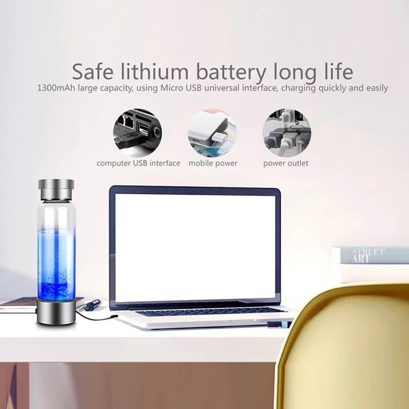Bình giữ nhiệt lớp thủy tinh Đèn Led làm lạnh cao cấp 2019