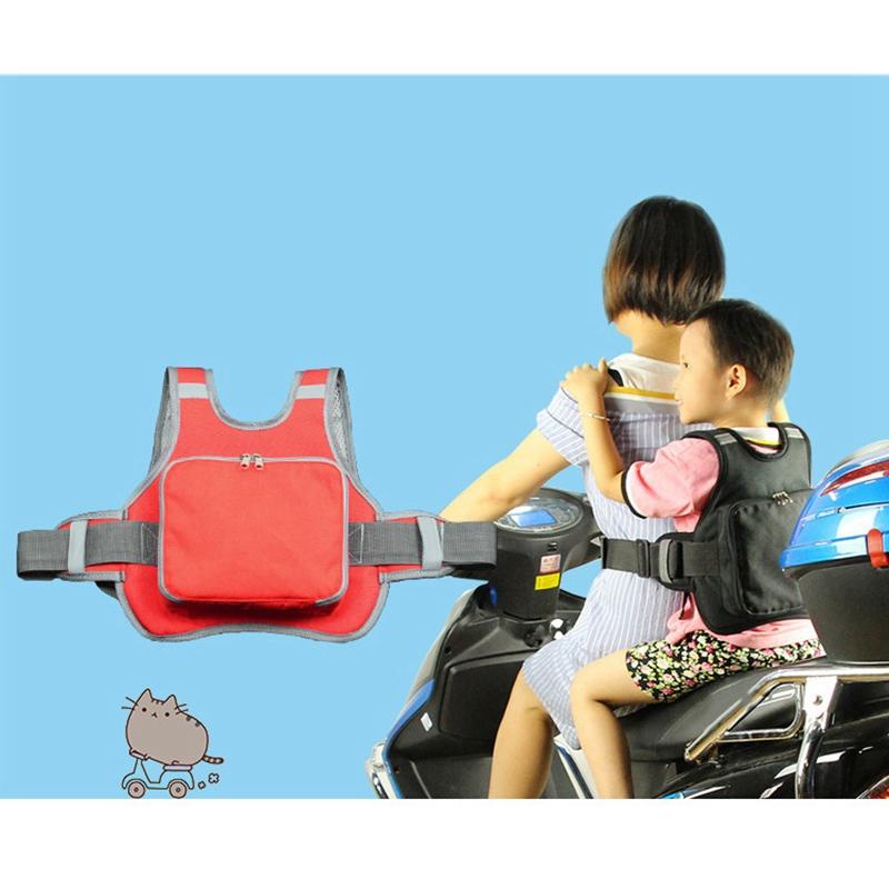 NewMotorcycle Trẻ Em An Toàn Có Thể Điều Chỉnh Dây Đai Xe Điện Dây Đeo An Toàn Cho Trẻ Em Cố Định Dây An Toàn Toàn Túi