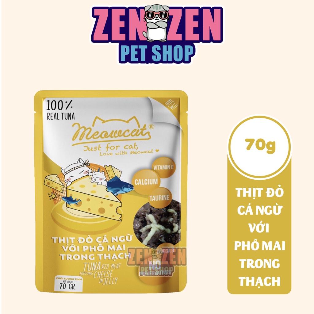 Thùng Pate cho mèo Meowcat 48 gói x 70g