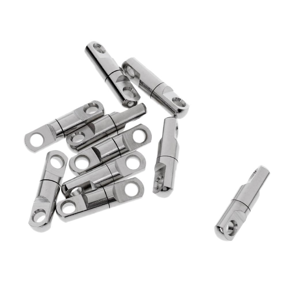 20pcs Silver Rotary Ring Bearing Swivel Heavy Duty Fishing Swivels Fishing Tool 2 Size