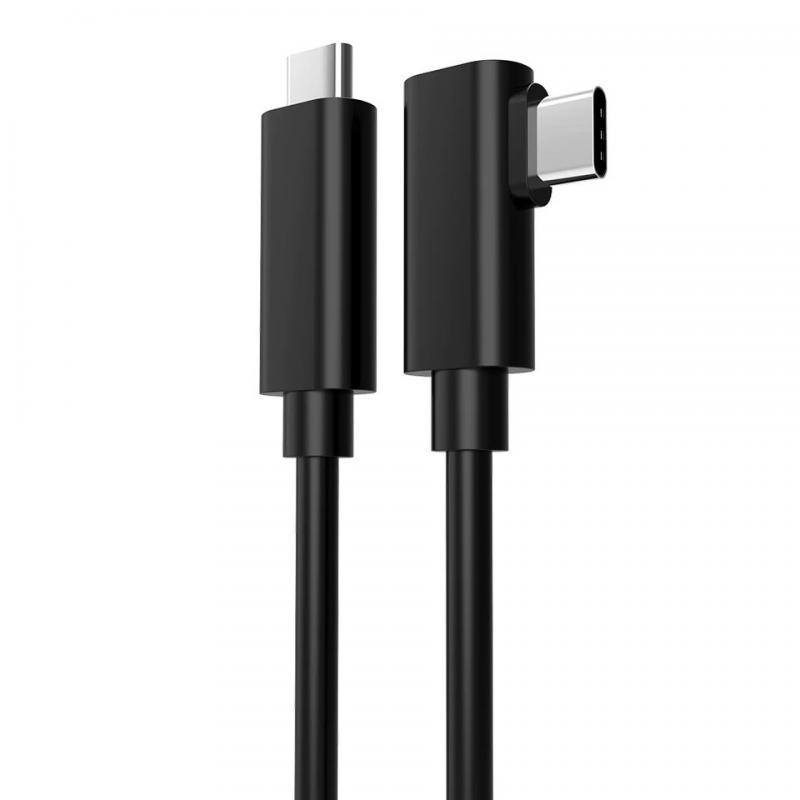 3/4m/5m 3a Sạc cáp Type-C Dữ liệu Cáp Khuỷu Cáp VR Cáp VR Kính truyền 10Gbps Cáp máy tính cho Oculus Quest2 Màu