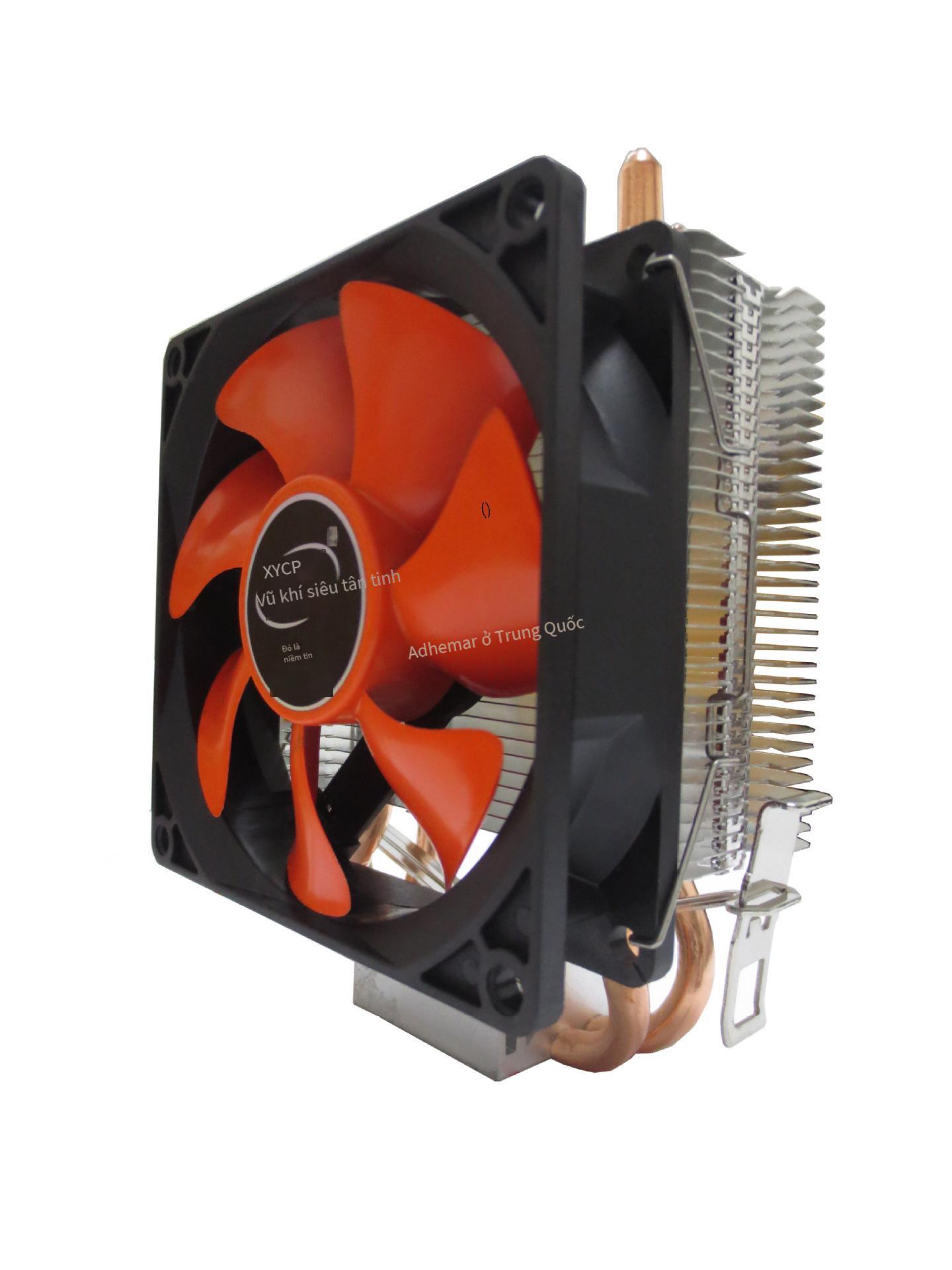 Phong Cách Mới Nhất K8 Máy Tính Để Bàn Mới Quạt Tản Nhiệt CPU 7751155LGA1366 2 Ống Đồng Tản Nhiệt Máy Tính