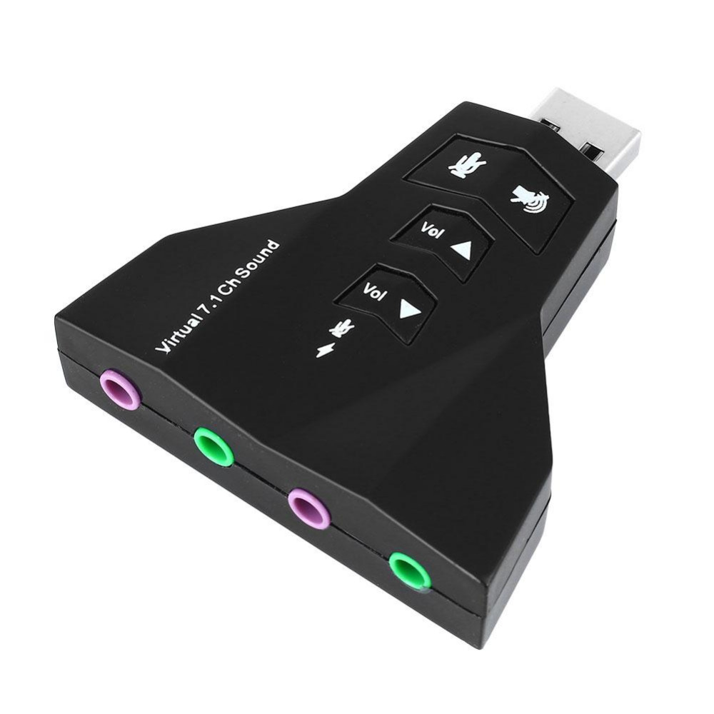 USB to Sound 3D Virtual 7.1 4 cổng - Hàng Nhập Khẩu
