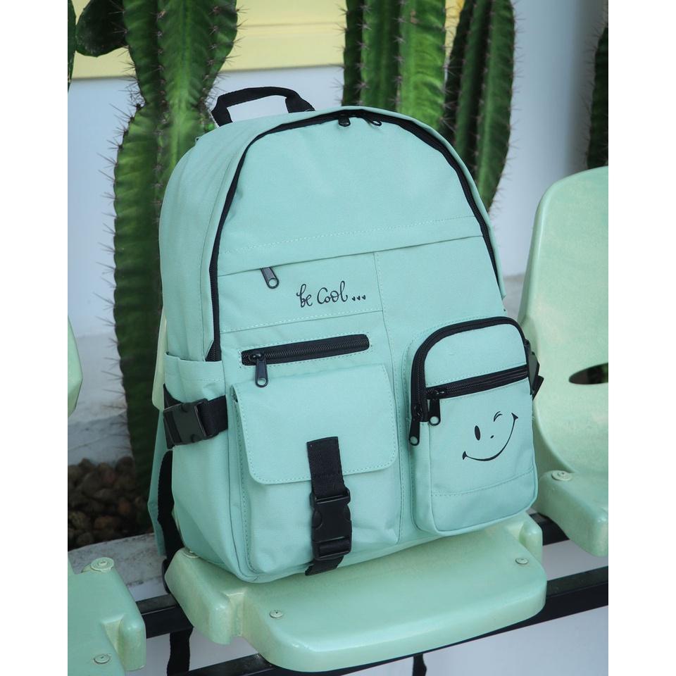 Balo học sinh Unisex thời trang, tone màu pastel (DA COOL) - BOM