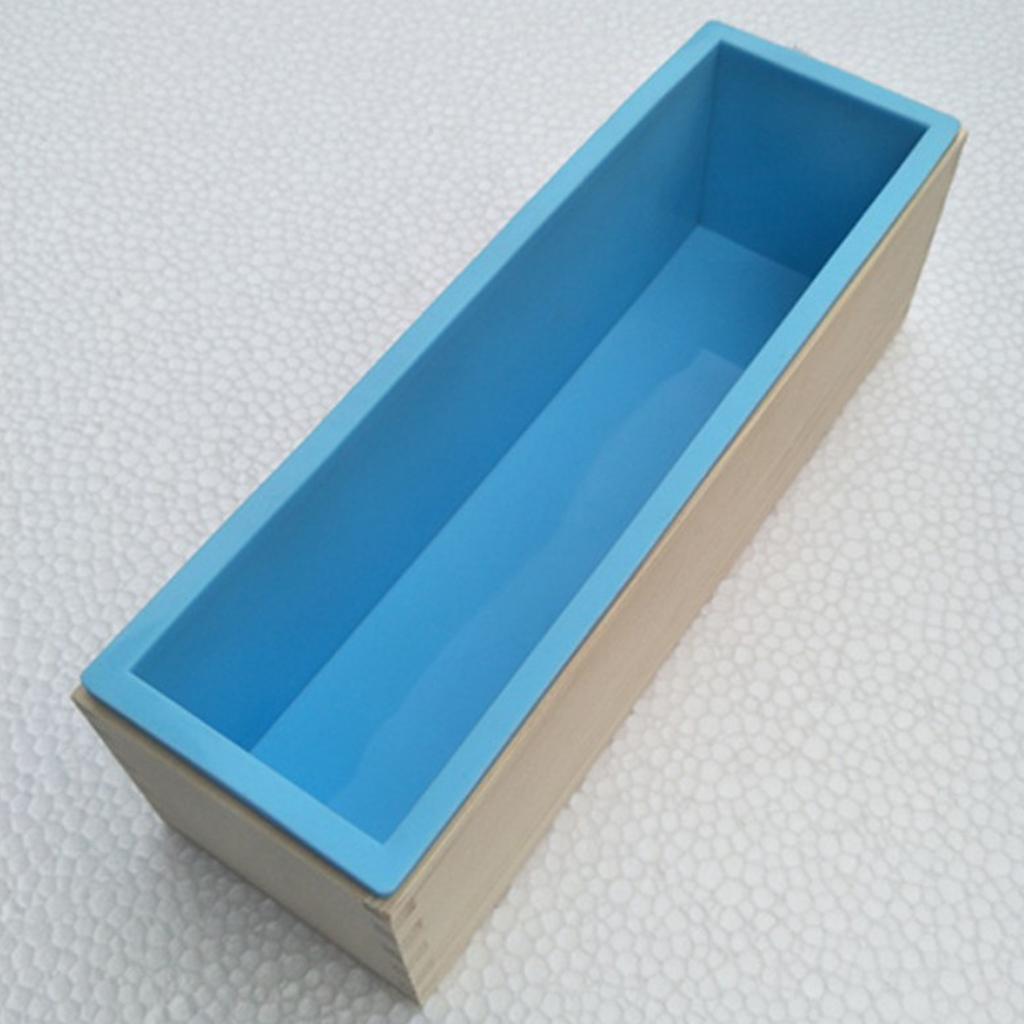 42oz Soap Silicone  Loaf Wood Box for  Making DIY