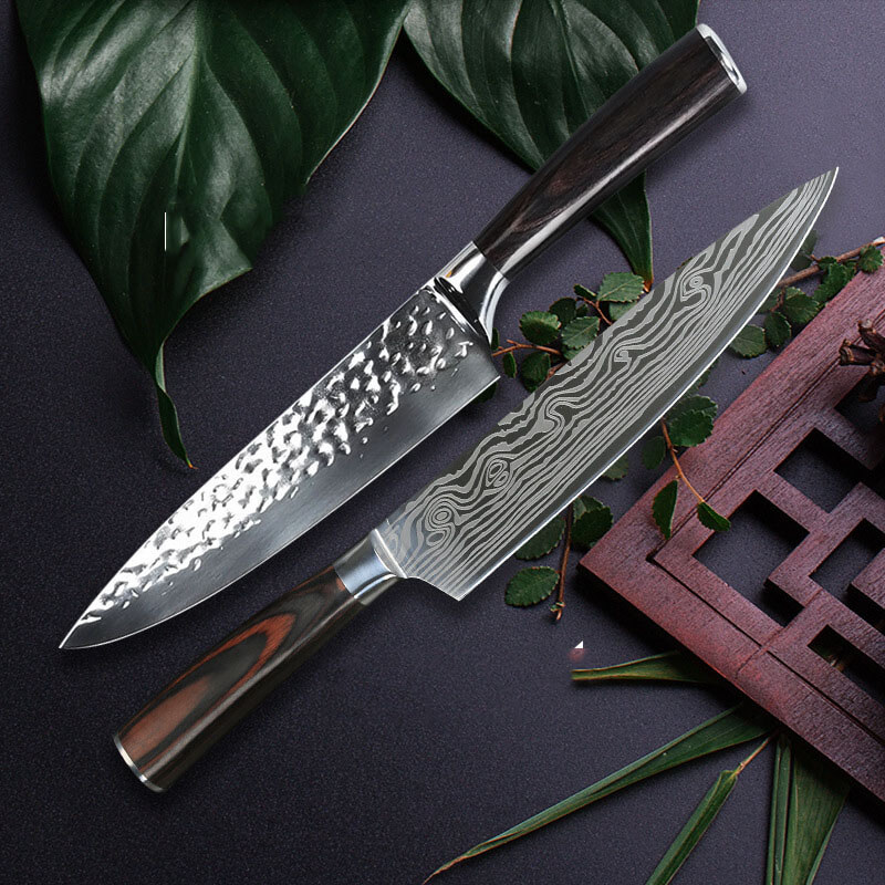 DAO BẾP NHẬT BẢN GYUTO THÉP DAMASCUS MÃ B2DT119