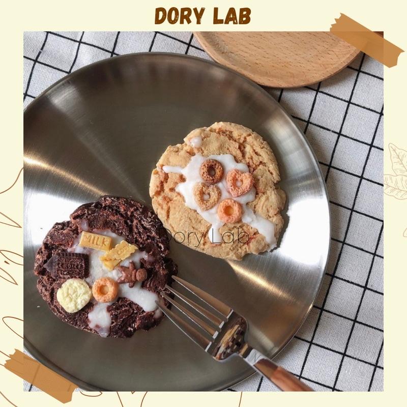 Nến Thơm Sáp Đậu Nành Bánh Quy Sôcôla Mix Topping - Dory Lab