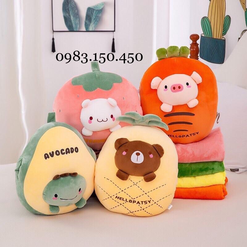 Gối mền 3in1 - Combo gối mền văn phòng, du lịch