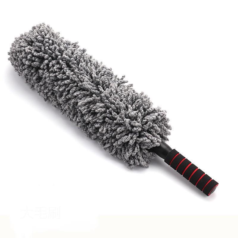 Chổi Lau Bụi Sợi Dầu Ô Tô Đa Năng Cán Điều Chỉnh Tròn - Kèm 5 viên sủi pha nước rửa kính lái
