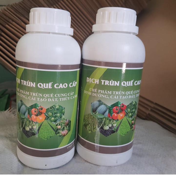 Phân bón hữu cơ cao cấp dịch trùn quế HIRYO - Chai 500ml