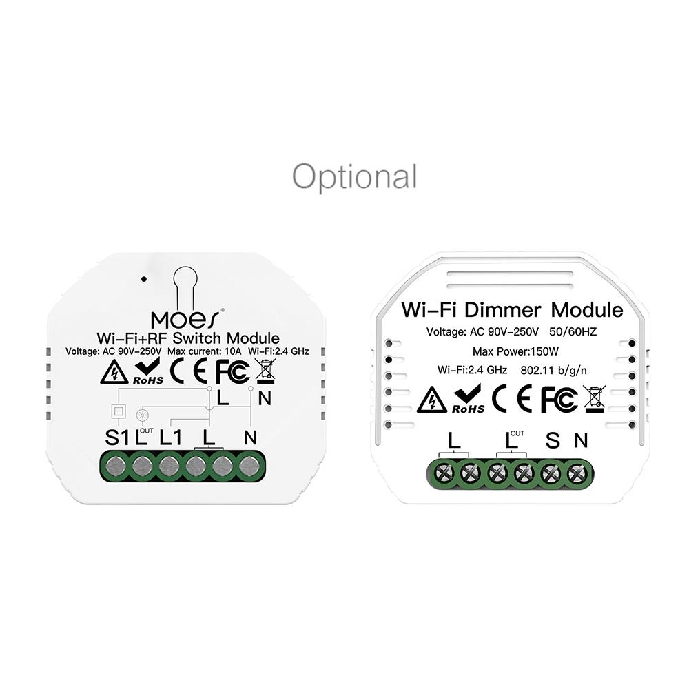 Mô-đun điều chỉnh độ sáng Wifi 90-250V Công tắc điều chỉnh ánh sáng thông minh bằng giọng nói