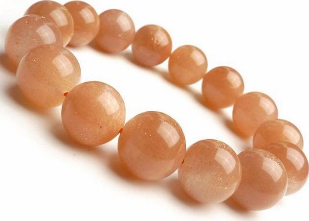 Lắc tay nữ đá mặt trời sunstone 12mm