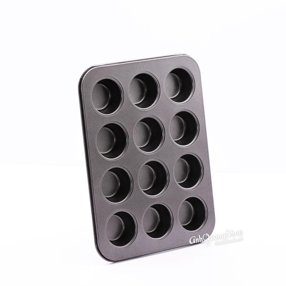 KHUÔN CUPCAKE CHỐNG DÍNH 12 LỖ MINI