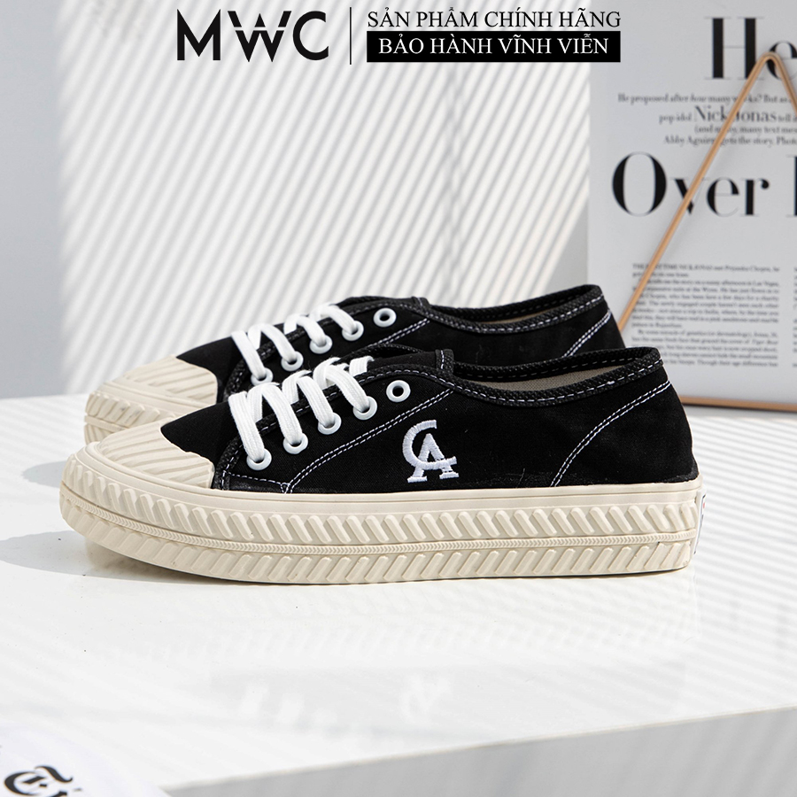 Giày Thể Thao Nữ Converse MWC Thiết Kế Thêu Chữ A  Kiểu Dáng Thanh Lịch Màu Đen  NUTT- 0589