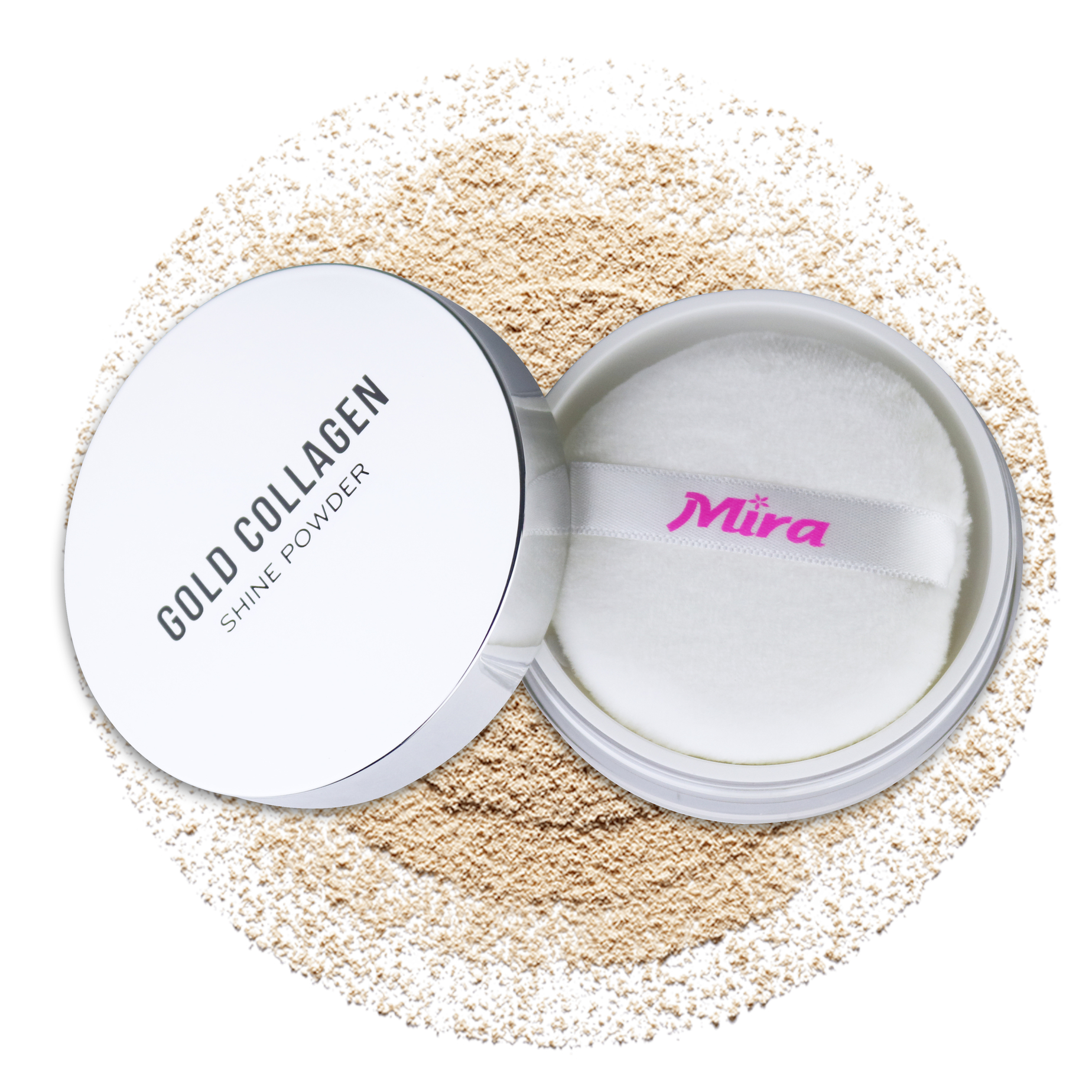 Phấn Phủ Mira Aroma Gold Collagen Shine Powder 18g C482