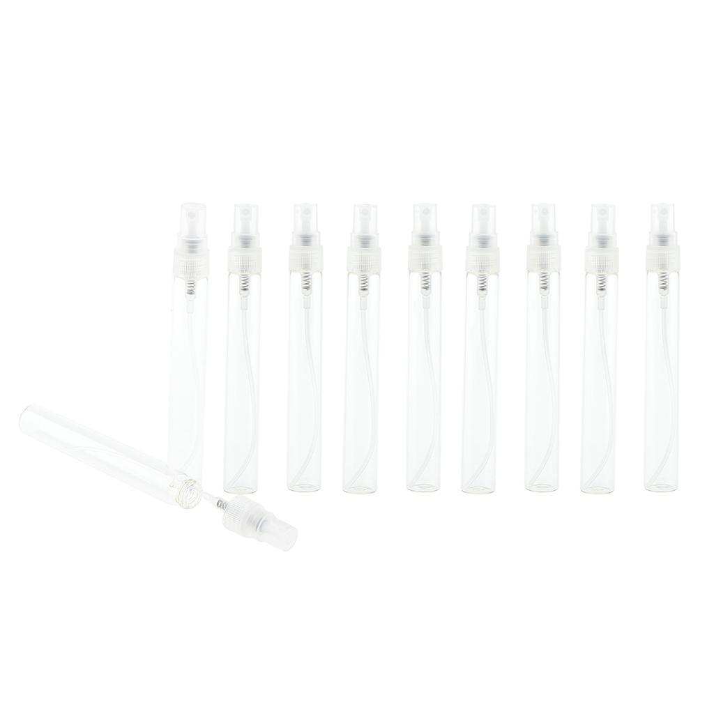 20pcs Clear Atomiser Glass Bottle Spray Refillable Fragrance Perfume Empty Scent